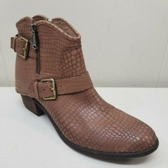 Donald J. Pliner Shoes - Donald J Pliner 11M Boots DALIS Leather Ankle Booties‎ Western Cowboy Snakeskin